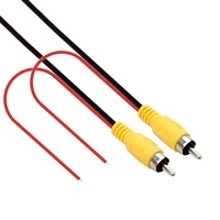Câble de sortie vidéo RCA 1/2/3/6m Câble de détection de caméra de stationnement arrière de voiture Câble audio vidéo RCA mâle Aux pour moniteur