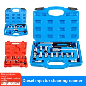 17pcs <strong>Car</strong> CRIN Diesel Injector Seat Cutter Oil Nozzle <strong>Reamer</strong> Carbon Remover Clean Repair <strong>Tool</strong> Automotive Universal - Product Image 2