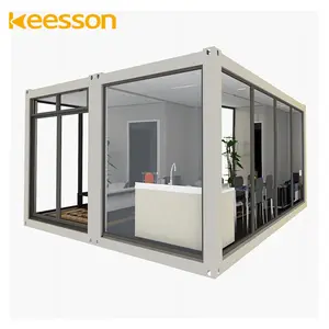 Keesson Usine Ventes Directes Préfabriqué Détachable 40 pieds Conteneur Maison De Luxe