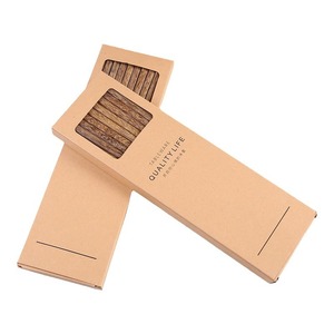 10 paires de baguettes en bois naturel de poulet, en bois massif, non peintes, non cirées, extra longues, parfaites pour le hot pot et la friture. - Product Image 5