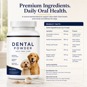 Polvo Dental para Perros Plaque Defense, Soluciones Llave en Mano, Fórmula Personalizada de Marca Privada, Cuidado Bucal sin Cepillado - Product Image 6