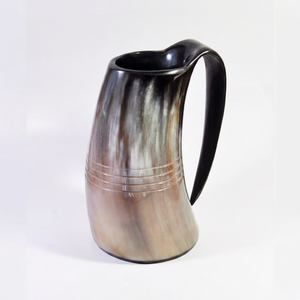 Tasse en corne de buffle naturelle, cadeau unique, tasse de collection, tasse viking, décoration de maison viking - Product Image 1