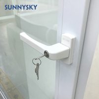 Componentes abatibles arqueados hechos Windows Venta caliente Mejor Villa Doble vidrio templado Aleación de aluminio Acero inoxidable Horizontal