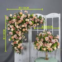 Ensembles floraux en soie de luxe professionnels en gros pour la décoration de tables de mariage, personnalisables en taille et couleur, haute qualité pour l'intérieur