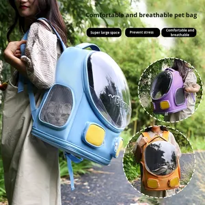 Nhà Máy Trực Tiếp Xách Tay Thoáng Khí Có Thể Điều Chỉnh Nút Mèo Tàu Sân Bay Oxford Vải Pet Ba Lô Chống Xước Có Thể Gập Lại Thiết Kế - Product Image 2