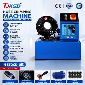 Prensa Hidráulica para Mangueras de 1/4 a 2 Pulgadas Fin Power P20 P32, Herramienta de Prensado de Cables y Mangueras de Freno para Talleres de Reparación de Equipos Pesados - Product Image 1
