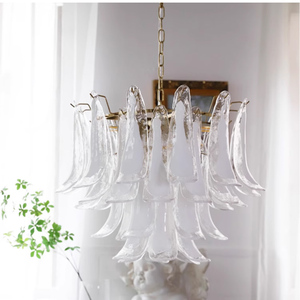 American Retro Vintage Medieval Art <span class=keywords><strong>Glass</strong></span> Chandelier Luxury French-Style para dormitorio Sala de estar Comedor-Disponible Medio - Product Image 4