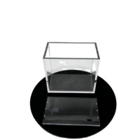 Boîte acrylique transparente TCG de haute qualité personnalisée avec couvercle magnétique, boîte de rangement pour boosters en acrylique