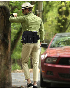 Sac banane en nylon pour homme, idéal pour la randonnée, le sport, la chasse, l'escalade et le camping, avec compartiment pour bouteille d'eau et téléphone – Vente en gros - Product Image 4