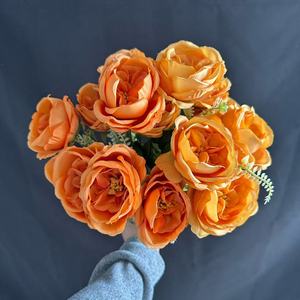 Roses artificielles Junheyuan, branche unique, fleurs en soie, décoration de bureau, arrangement pour mariage et maison - Product Image 4