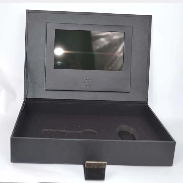 Caixa de papelão personalizada para presente de publicidade comercial TFT IPS LCD reprodutor de vídeo
