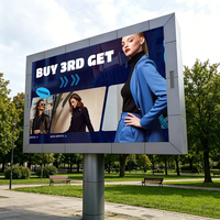 Écran LED de style volet roulant P5, affichage LED fin pour portail déroulant, publicité numérique