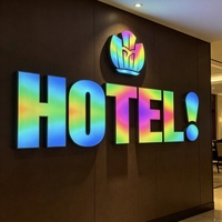 Letrero LED Programable Personalizado, Letrero RGB con Control Inteligente por Aplicación, Letrero de Acrílico 3D con Logotipo para Negocios, Letrero Publicitario para Tiendas