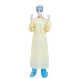 ISO sertifikalı yetişkin hastane üniforması ön su geçirmez PP kaplı geri izole PP elbisesi seviye <span class=keywords><strong>2</strong></span> cerrahi tarzı EOS dezenfekte - Product Image 2