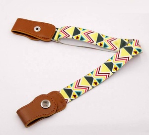 2.5Cm 1 Inch Có Thể Điều Chỉnh Thiết Kế Lười Biếng Vải Căng Đàn Hồi Dễ Thương In Không Có Khóa Miễn Phí Vành Đai Cho Trẻ Em Quần Jean - Product Image 3