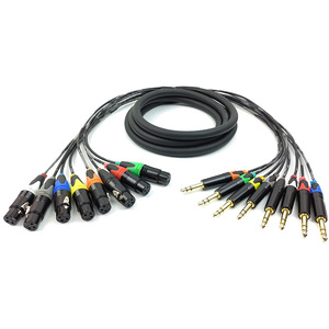 Câbles multipaires 8 canaux TRS 1/4'' vers <span class=keywords><strong>XLR</strong></span> – Câbles audio stéréo équilibrés <span class=keywords><strong>Jack</strong></span> 6,35 mm vers <span class=keywords><strong>XLR</strong></span> <span class=keywords><strong>femelle</strong></span> pour scène et studio - Product Image 2