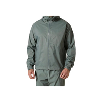 Veste coupe-vent légère et imperméable de haute qualité pour hommes, fermeture à glissière avec support à capuche, respirante et fine pour le service OEM d'automne