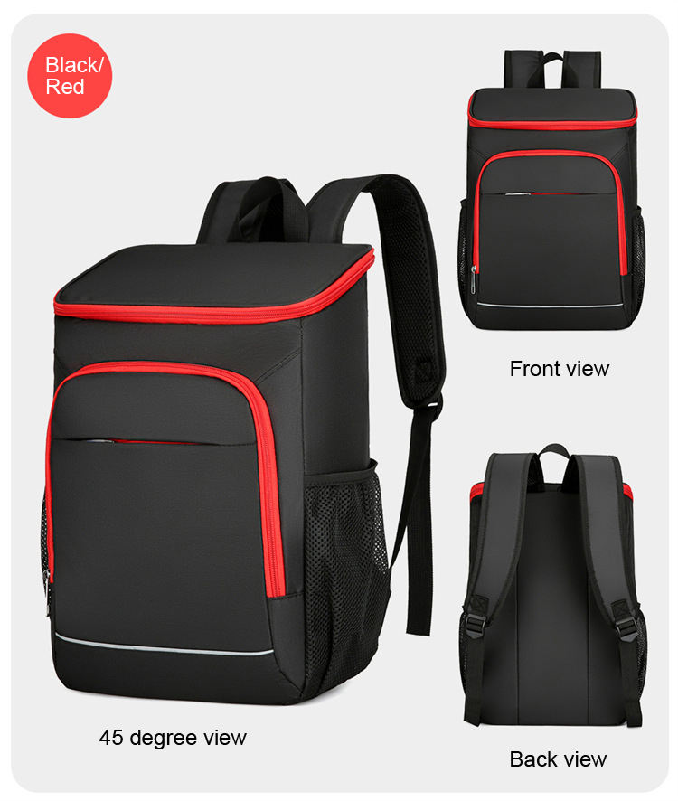 สีดำ/ แดง