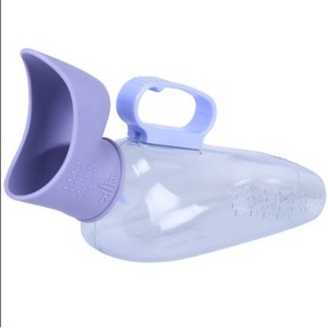 Portable Oval Plastic <b>Standing</b> Urinal For Men And Women With Hand Press Flush <b>Control</b> - Product Image 5