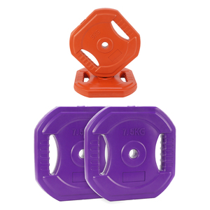 Spain In Stock Eco Friendly Cement Mixture Material Hand Grip Barbell <b>Weight</b> Plates For Home Gym Fitness <b>Training</b> - Product Image 1