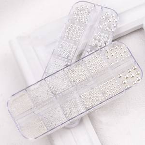 Nouvel arrivage de décoration Nail Art, ruban en dentelle, perles, <span class=keywords><strong>manucure</strong></span>, Design, breloques pour ongles, bricolage, strass - Product Image 1