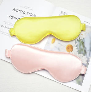 Masque de sommeil en coton élastique de luxe avec logo, tissu en soie occultant, taille voyage, ensemble pour enfants - Vente en gros - Product Image 1