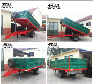 <span class=keywords><strong>Remorque</strong></span> agricole à 4 roues et double <span class=keywords><strong>essieu</strong></span> de 5 tonnes, remorques d'<span class=keywords><strong>occasion</strong></span> pour tracteurs agricoles - Product Image 5