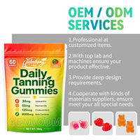 Complément Alimentaire Quotidien en Gummies pour un Bronzage Naturel et un Teint Hâlé, à Base d'Extraits Végétaux, Sans Sucre, Végétalien, Marque Blanche