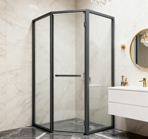 กระจกเทมเปอร์ทรงตรงสไตล์โมเดิร์นประเทศไทยแผงกระจกห้องน้ำฝักบัวแบบวอล์กอินยึดติดกับกระจก - Product Image 1