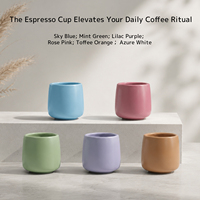 Tasse à expresso en céramique à double paroi, boîte mystère, isolée, anti-brûlure, petite tasse à café, cadeau surprise pour les amateurs de café