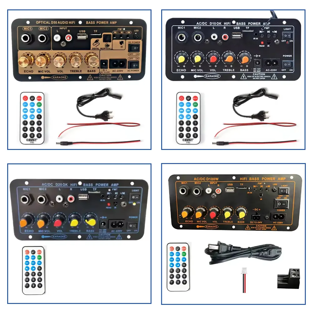 D10/ D10-II amplifikatör kurulu AUX TF kart USB 30-120W 4 Ohm 40W hoparlör için 110V 220V 12V 24V Subwoofer ses Amp modülü