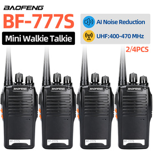 2 Walkie Talkies Baofeng BF-777S de 5W UHF 400-470MHz, 16 Canales, Batería de 1500mAh, Largo Alcance, Radio Bidireccional para Construcción y Hoteles - Product Image 1