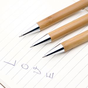 Bolígrafos Promocionales Personalizados de Bambú con Punta de 1.0 mm, Logotipo Impreso con Láser, para Estudiantes, Oficina, Reuniones, Exámenes - Product Image 5