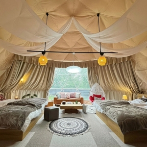 Carpa Domo Geodésica de Acero Resistente de Alta Calidad de 950g para <span class=keywords><strong>Turismo</strong></span> al Aire Libre, para Estancias en Resorts y Parques Ecológicos - Product Image 3