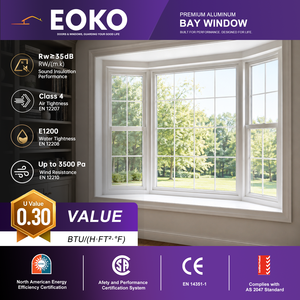 Fenêtre EOKO sur mesure en aluminium à double vitrage à rupture de pont thermique pour une conception de maison résidentielle écoénergétique - Product Image 1