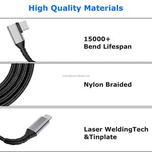 Cable de Datos con Conector Tipo-C Doble de Carga Rápida de 60w 100W, Trenzado de Nailon, para Apple y Huawei, USB, Cobre Puro y Aleación de Aluminio - Product Image 4