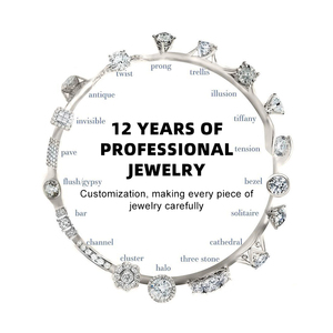 Individuelle Mode-Perlenkette 925 Sterlingsilber Zirkonia Damen Schmuckset mit Tennis-Kette VVS1 Moissanit - Product Image 6