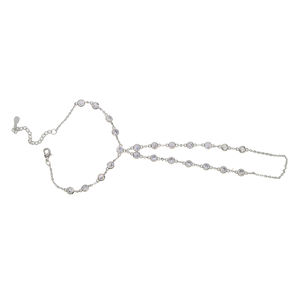 Joyería <span class=keywords><strong>de</strong></span> compromiso <span class=keywords><strong>de</strong></span> boda europea para <span class=keywords><strong>mujer</strong></span>, cadena <span class=keywords><strong>de</strong></span> mano <span class=keywords><strong>de</strong></span> moda, cz, estación, declaración, <span class=keywords><strong>Plata</strong></span> chapada en oro, cz, brazalete esclavo - Product Image 4