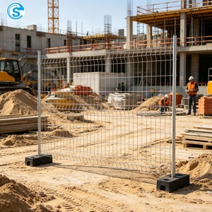Clôture temporaire pliable 3D haute résistance anti-escalade, <span class=keywords><strong>barrière</strong></span> de chantier mobile pour événements de construction - Product Image 3