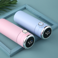 Fiole à vide intelligente personnalisée bouteilles d'eau affichage intelligent de la température LED isolation métallique gobelet en acier inoxydable thermos