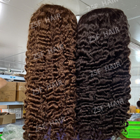 Perruques bouclées brutes en cheveux humains birmans en gros, perruque frontale en dentelle HD 13x6 sans colle pré-épilée, densité 250%, cheveux vierges pour femmes noires