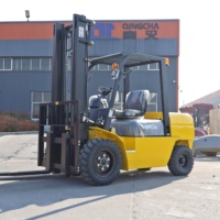 Chariot élévateur diesel QINGCHA 4 tonnes, chariot élévateur 2t 2,5t 3t, mât triplex 4m 5m 6m, moteur Isuzu Mitsubishi à vendre