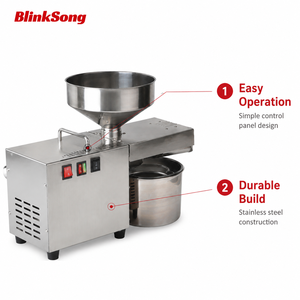 Presse à <span class=keywords><strong>huile</strong></span> commerciale BlinkSong S9, acier inoxydable 304 de qualité alimentaire, double contrôle de température, 10 kg/h, haute efficacité, pour arachides et graines de sésame - Product Image 6