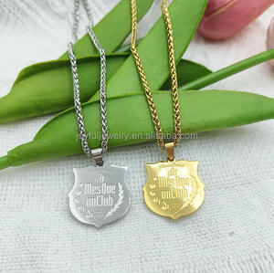 Collar del FC <span class=keywords><strong>Barcelona</strong></span> Chapado en Oro de 18k, Personalizado, Moderno, Regalo para Hombre, Joyería de Acero Inoxidable, Venta Caliente - Product Image 2