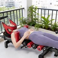 Appareil de décompression vertébrale portable et pliable en acier inoxydable de classe I