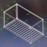Bâtiments en acier paquet plat expédition panneau sandwich préfabriqué conteneur préfabriqué pliant Garage portable