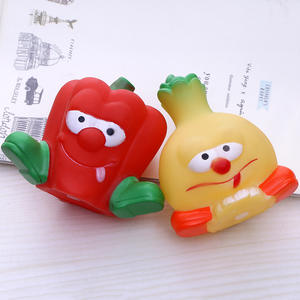 Toptan köpek çiğnemek oyuncak Pet kaynağı sebze şekilli vinil gıcırtılı köpek oyuncak - Product Image 3