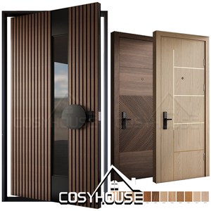 Moderne Massivholz-Innentür mit Rahmen Vorgefertigte Maßgefertigte Holztür für Haus Hotel Schlafzimmer - Product Image 3