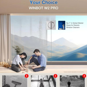 Nettoyeur de vitres robotisé ECOVACS W2 PRO OMNI avec station OMNI portable, aspiration de 800N, couverture de 55 m², pour usage domestique et hôtelier - Product Image 2