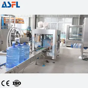 Otomatik büyük varil 19L 20L dağıtıcı şişelenmiş 5 galon bitki saf maden suyu üretim hattı/içme su dolum makinesi